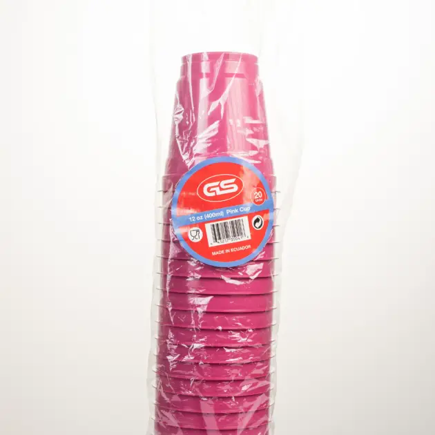 Vasos 12oz Rosado Fucsia