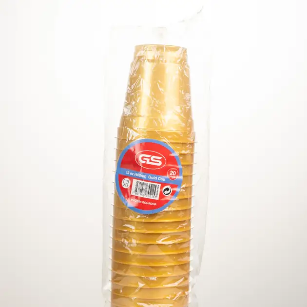 Vasos 12oz Dorado